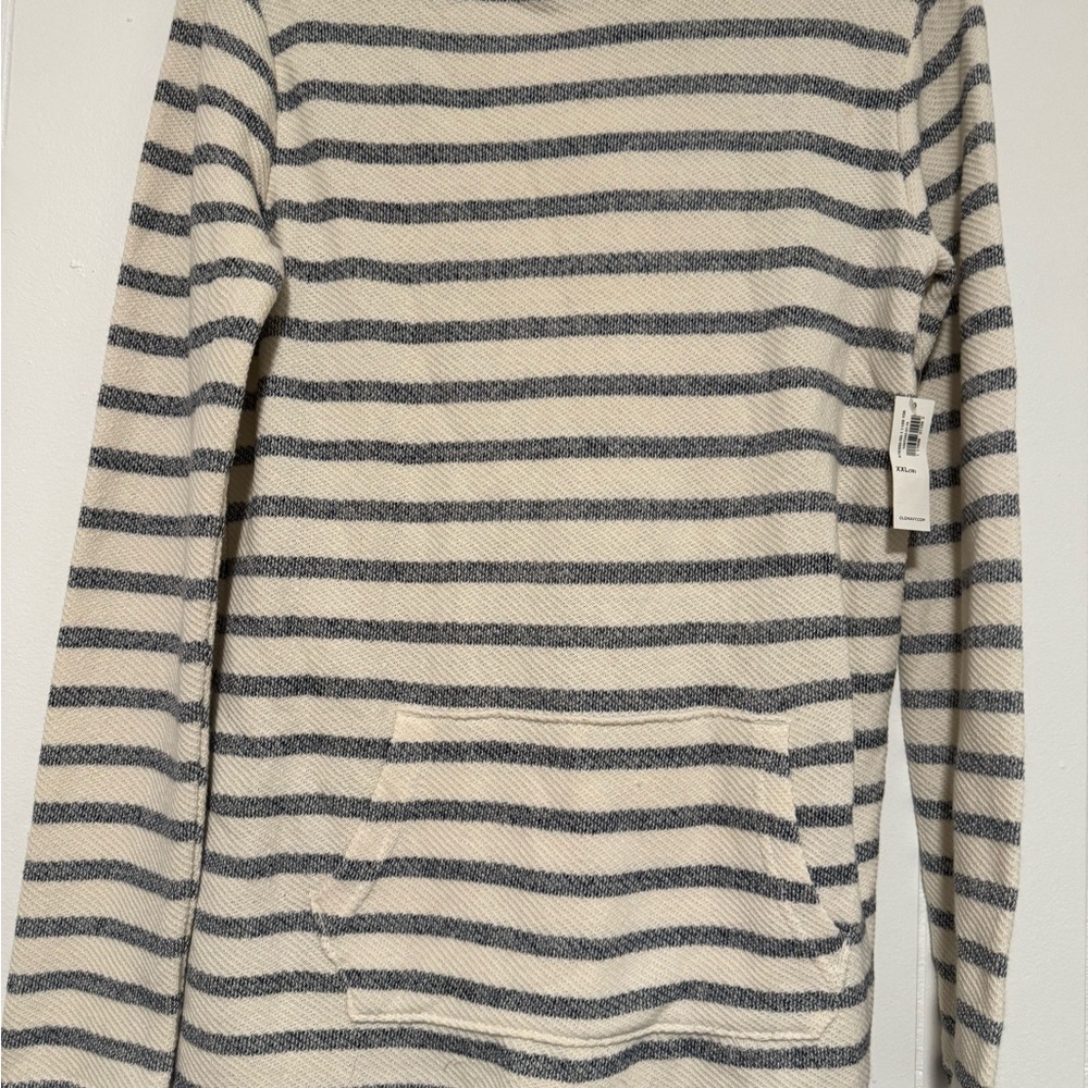 Striped Cali-Fleece Pullover Hoodie
